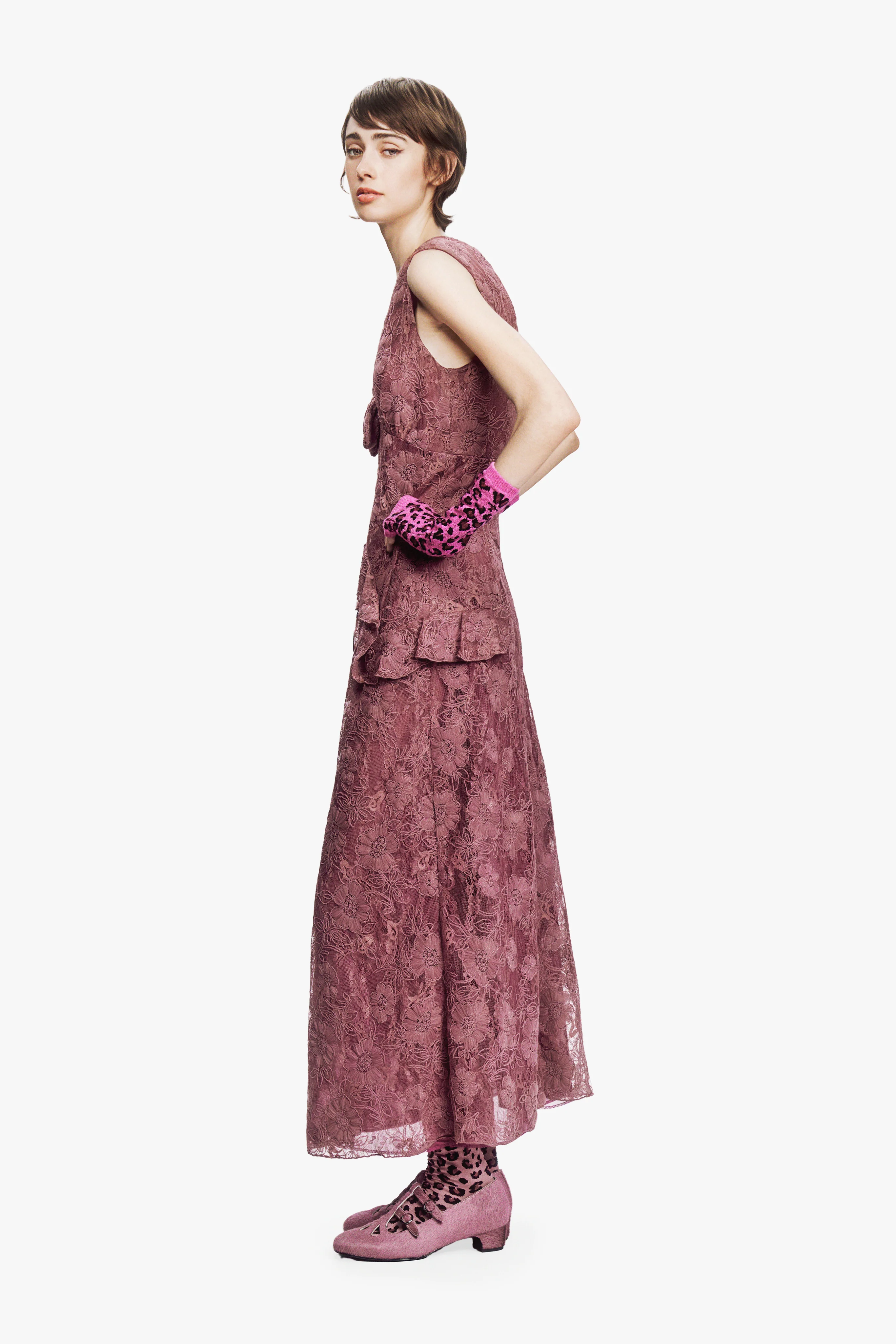 3D Lace Maxi Dress - Image 3