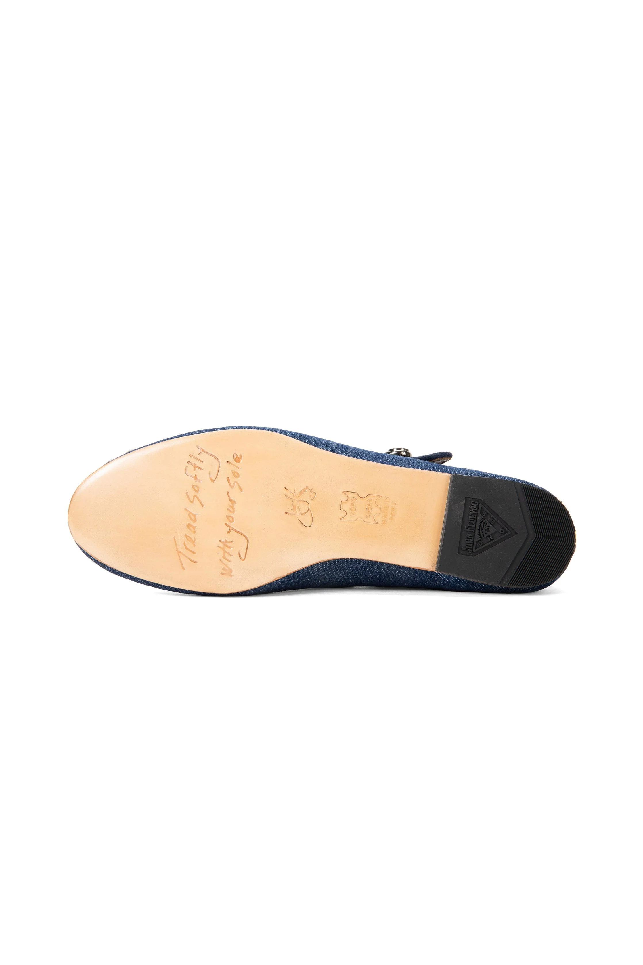 John Fluevog x Anna Sui Butterfly Mary Janes - Denim Blue - Image 6